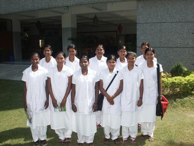 Young women undertaking the TBA Training Course